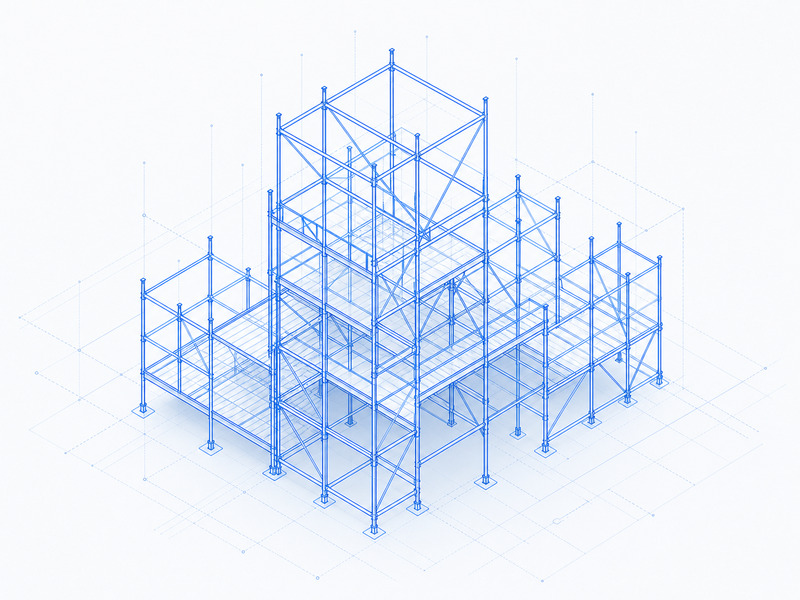 Abstract illustration representing contracting estimates and project tracking