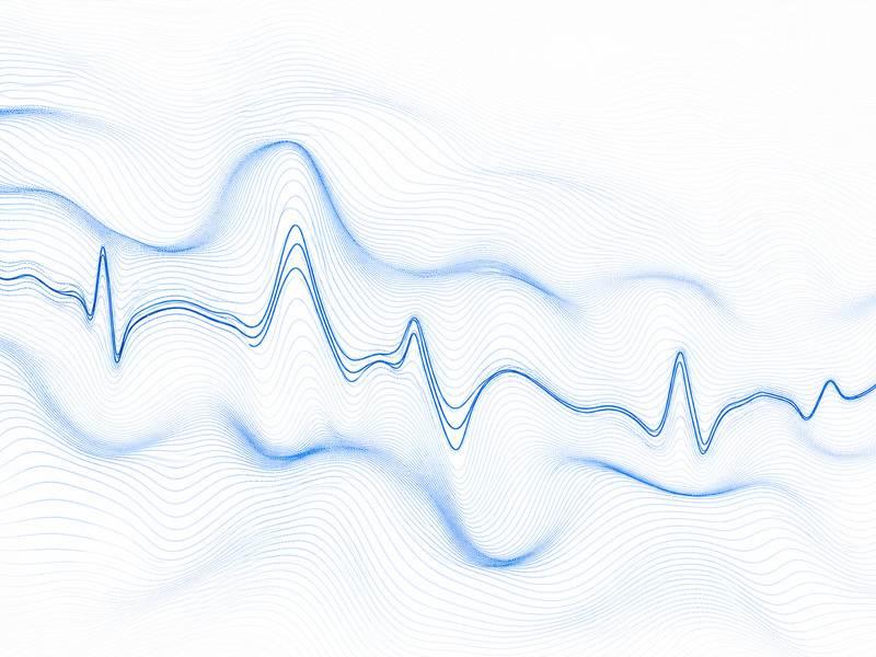Abstract illustration representing healthcare data flows