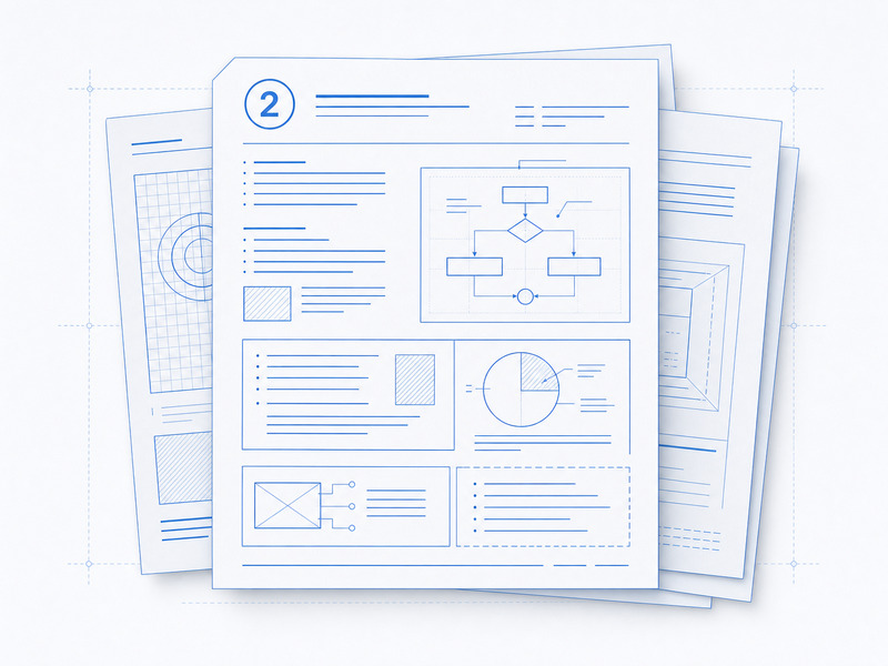 Written discovery document concept illustration